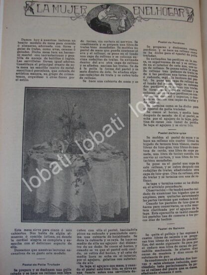 GACETA ANTIGUA " PAGINAS FEMENINAS " /53 - Image 2