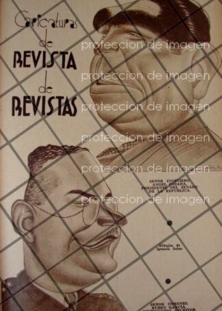 CARICATURA ANTIGUA 1937 SENADOR ANGEL POSADA. DIBUJO IGNACIO SALAS