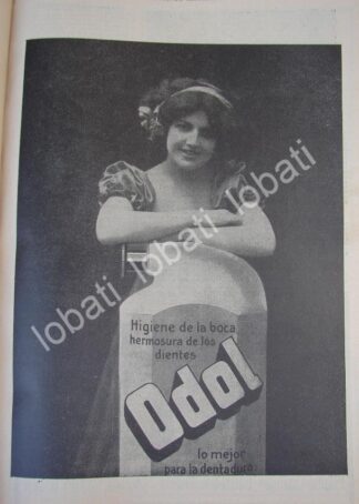 CARTEL ANTIGUO ORIGINAL DE CREMA DENTAL ODOL 1910 /No74