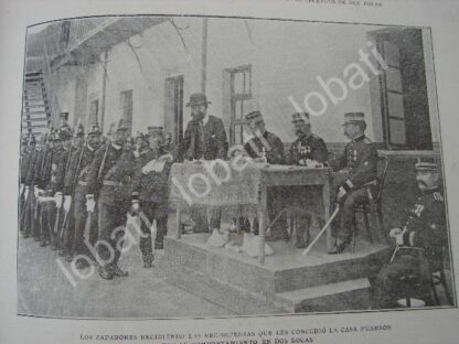 CARTEL ANTIGUO ORIGINAL DE PREMIAN A ZAPADORES POR INCENDIO EN DOS BOCAS 1909 /MILITARIA - Image 3