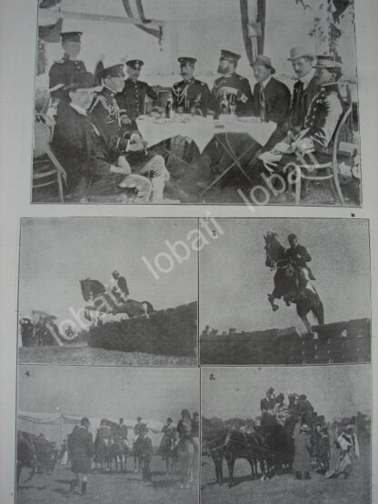 CARTEL ANTIGUO ORIGINAL DE COMUNIDAD ALEMANA EN MEXICO Y FIESTAS POR GUILLERMO II, HIPICO 1909 /ASM - Image 3
