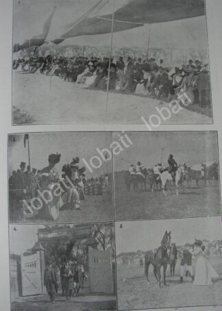CARTEL ANTIGUO ORIGINAL DE COMUNIDAD ALEMANA EN MEXICO Y FIESTAS POR GUILLERMO II, HIPICO 1909 /ASM