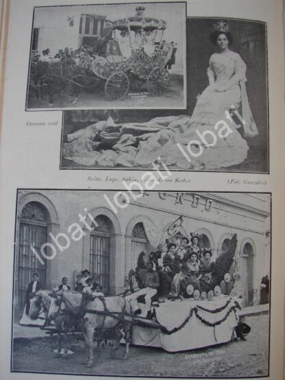 CARTEL ANTIGUO ORIGINAL DE CARNAVAL DE MAZATLAN Y GUADALUPE SABIN. 1910 / LDM - Image 5