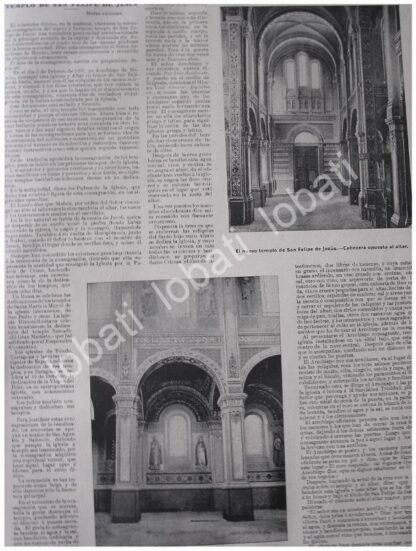 CARTEL ANTIGUO ORIGINAL DE INAUGURACION TEMPLO SAN FELIPE DE JESUS CDMX 1897 /RLG - Image 4