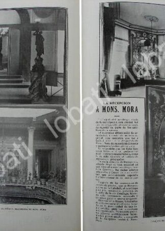 CARTEL ANTIGUO ORIGINAL DE CASA DEL OBISPADO DE LA CIUDAD DE MEXICO 1909
