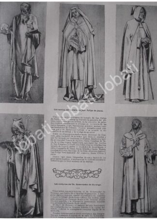 CARTEL ANTIGUO ORIGINAL DE PINTURAS DE SAN FELIPE DE JESUS DE BARTOLOME GALLOTTI EN MEXICO 1897