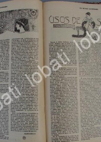 GACETA ANTIGUA " PAGINAS FEMENINAS " 1910 /55