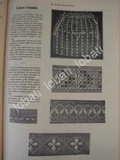 GACETA ANTIGUA " PAGINAS FEMENINAS " 1910 /55 - Image 3