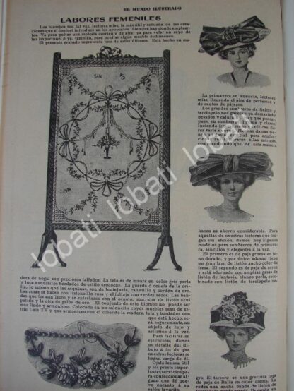 GACETA ANTIGUA " PAGINAS FEMENINAS" 1909 /69 - Image 4