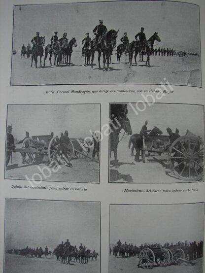 CARTEL ANTIGUO ORIGINAL DE EJERCICIOS MILITARES, MANUEL MODRAGON Y OFICIALES, TERRENOS LA VAQUITA 1909 - Image 3