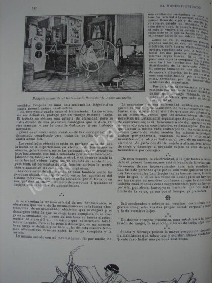 CARTEL ANTIGUO ORIGINAL DE Jacques Arsène D'Arsonval INVENTA EL DESFIBRILADOR 1909 / CIENCIA - Image 2