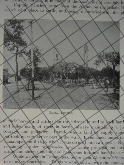 AFICHE ANTIGUO. ESTADO DE TAMAULIPAS Y GUADALUPE MAINERO 1897 - Image 5