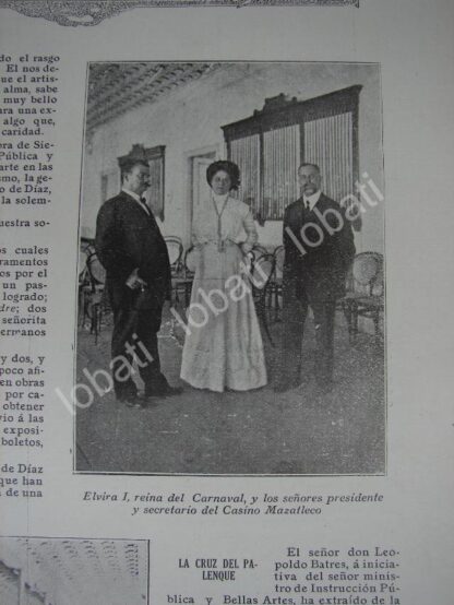 CARTEL ANTIGUO ORIGINAL DE CARNAVAL DE MAZATLAN 1909 / ASM - Image 3