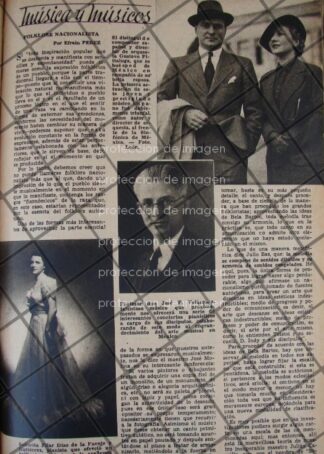 AFICHE ANTIGUO MUSICO JOSE F. VELZQUEZ Y OTROS 1937