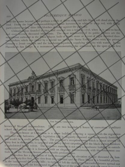 AFICHE ANTIGUO. ESTADO DE CHIHUAHUA Y MIGUEL AHUMADA 1897 - Image 3
