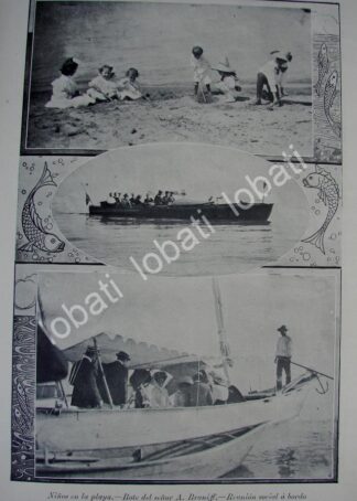 CARTEL ANTIGUO ORIGINAL DE FAMILIA DE ALBERTO BRANNIFF DE PASEO 1910 / ASM