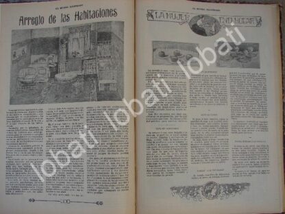 GACETA, REVISTA ANTIGUA " PAGINAS FEMENINAS" 1910 /72 - Image 2