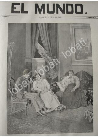 PORTADA ANTIGUA ORIGINAL  1897 EL NOVIO OFICIAL, POR: DE JOSE MARIA VILLASANA