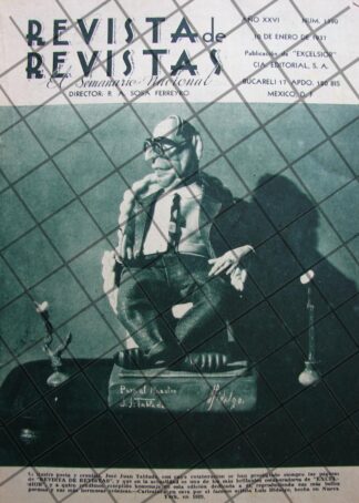 AFICHE ANTIGUO JOSE JUAN TABLADA,. POR. LUIS HIDALGO 1937