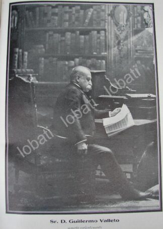 CARTEL ANTIGUO ORIGINAL DE MUERE EL FOTOGRAFO GUILLERMO VALLETO 1909