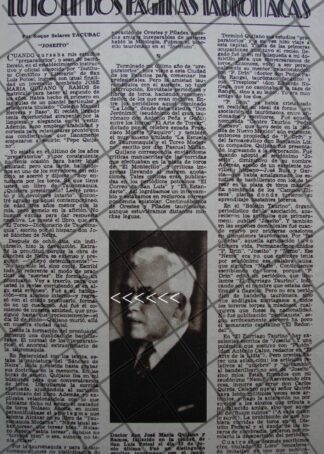 AFICHE ANTIGUO MUERE. JOSE MARIA QUIJANO RAMOS 1937