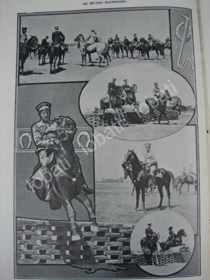 CARTEL ANTIGUO ORIGINAL DE CLUB HIPICO MILITAR 1909 / MLT