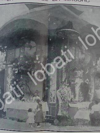 CARTEL ANTIGUO ORIGINAL DE NIETOS DE PORFIRIO DIAZ EN LA KERMESSE DE MIXCOAC 1910 / ASM