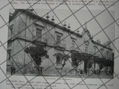 AFICHE ANTIGUO ESTADO DE MICHOACAN Y ARISTEO MERCADO 1897 - Image 2