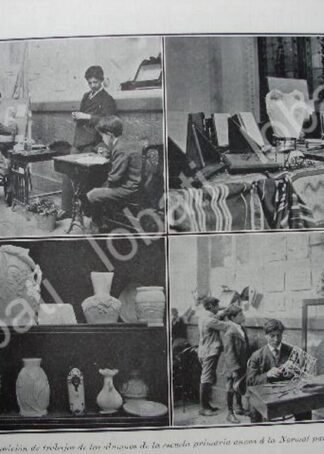 CARTEL ANTIGUO ORIGINAL DE EXPOSICION DE ARTE EN ESCUELA ANEXA A NORMAL DE MAESTROS 1909