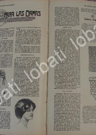 GACETA, REVISTA ANTIGUA " PAGINAS FEMENINAS" 1910 /74