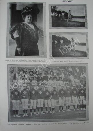CARTEL ANTIGUO ORIGINAL DE CLUB DE FUTBOL HIDALGO (GUANAJUATO ) Y OTRAS NOTAS 1909 /DPT