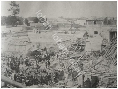 CARTEL ANTIGUO ORIGINAL DE NOTICIA DEL TERREMOTO DE PUEBLA DE JUNIO DE 1897 - Image 3