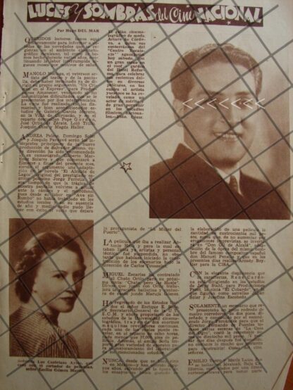 AFICHE ANTIGUO INICIOS DE ARTURO DE CORDOVA 1937