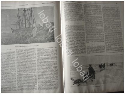 CARTEL ANTIGUO ORIGINAL DE EXPEDICION AL POLO NORTE DE FRIDTJOF NANSEN 1897 NOTICIA - Image 3