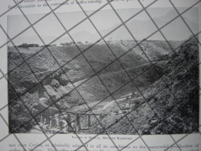 AFICHES ANTIGUOS VIAS FERREAS DE MEXICO 1897 - Image 4