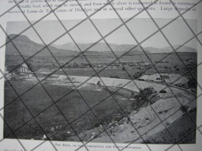AFICHES ANTIGUOS VIAS FERREAS DE MEXICO 1897 - Image 8
