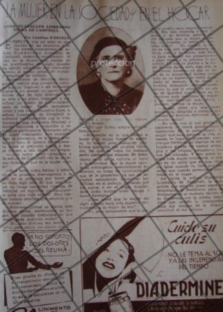 AFICHE ANTIGUO GUADALUPE LOMBARDO LABASTIDA 1937