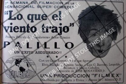 CARTEL ANTIGUO PELICULA LO QUE EL VIENTO TRAJO 1941 PALILLO 2