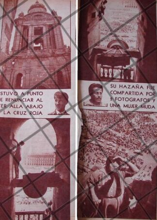 AFICHE ANTIGUO EL HOMBRE MOSCA JUAN ORTIZ DAVILA EN CATEDRAL 1956