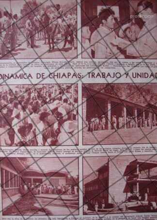 AFICHE RETRO EFRAIN ARANDA OSORIO Y CHIAPAS 1956
