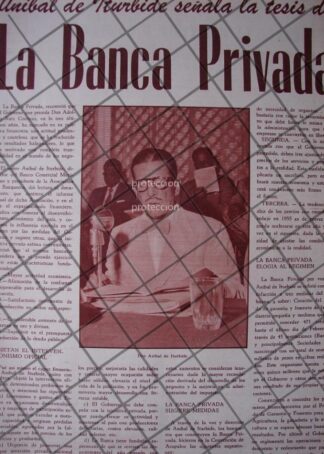 AFICHE RETRO ANIBAL DE ITURBIDE PRECIAT 1956