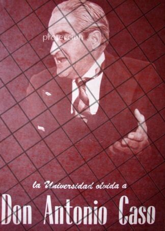 CARTEL RETRO. ANTONIO CASO. 1956