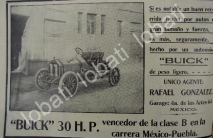 CARTEL ANTIGUO ORIGINAL DE AUTOS PROTOS 1911 EL PRIMERO EN MEXICO /437 SUPER RARO - Image 2