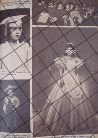 AFICHE RETRO QUINCEAÑERA CLEMENTINA ENCIZO GODINEZ 1944