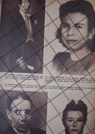 AFICHE ANTIGUO PIANISTA. FAUSTO GARCIA MEDELES Y OTROS