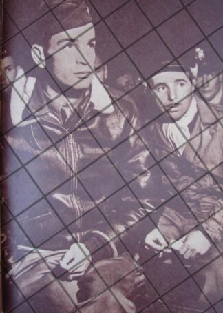 AFICHE RETRO PILOTOS DE BOMBARDEROS PREPARANDOSE 1944