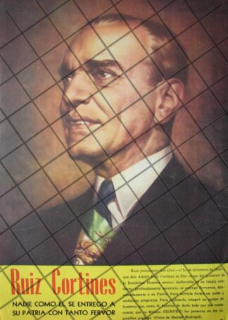 AFICHE RETRO RUIZ CORTINES Y SU GABINETE 1955