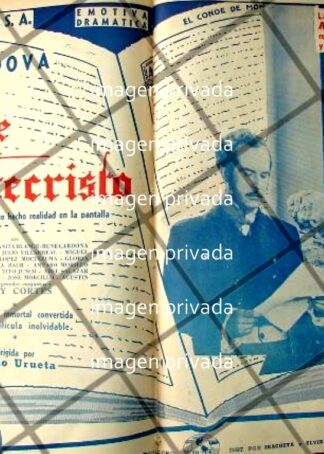 CARTEL RETRO PELICULA CONDE DE MONTECRISTO 1941 8