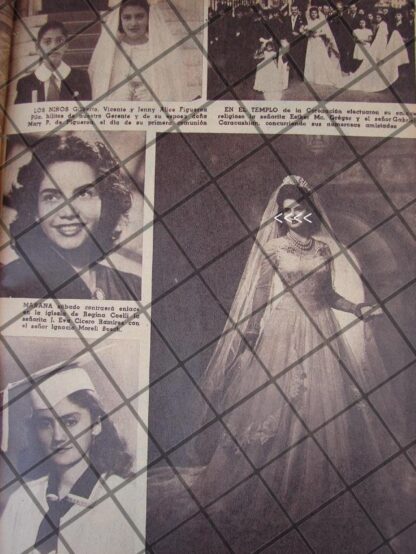 AFICHE RETRO BODA. REYNOSO GALLEGOS Y OTROS 1944