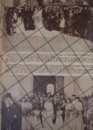 AFICHE RETRO BODA. ARMIDA QUIÑONES Y OTROS 1944
